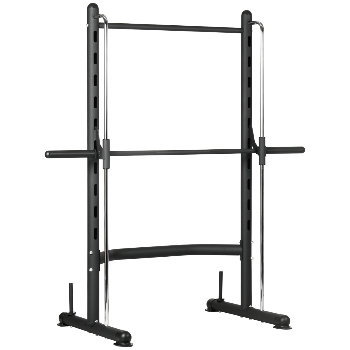 cortex-london-windsor-adjustable-squat-rack-pull-up-bar-barbell-bar-black-silver