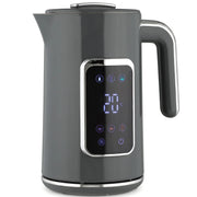 HOMCOM Electric Kettle, 1.7L Fast Boil 3000W Water Kettle with LED Display, Adjustable Temperature, Keep Warm Function, Grey