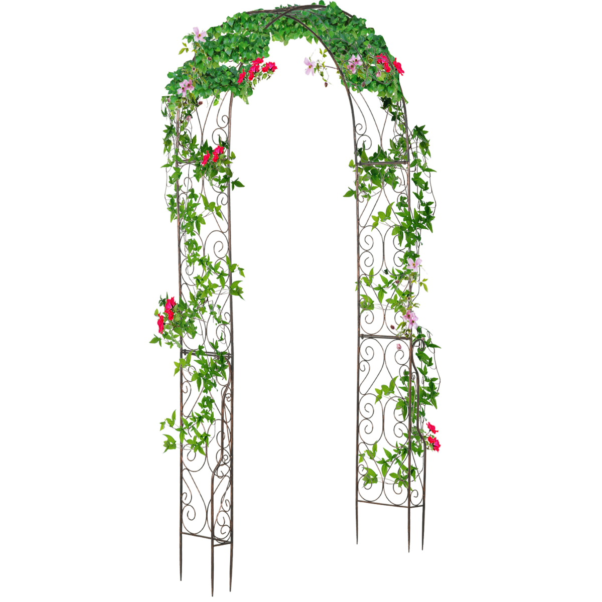 cortex-london-windsor-scroll-garden-arch-226h-cm-metal-frame-black-epoxy