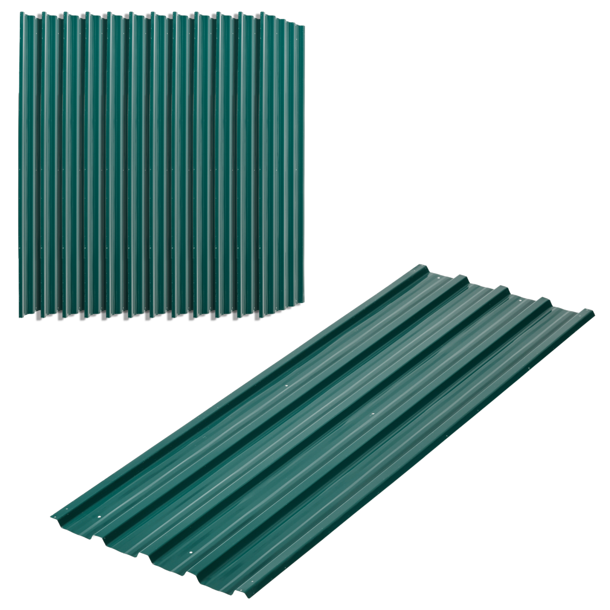 cortex-london-windsor-green-galvanised-steel-roofing-sheets-pack-of-12