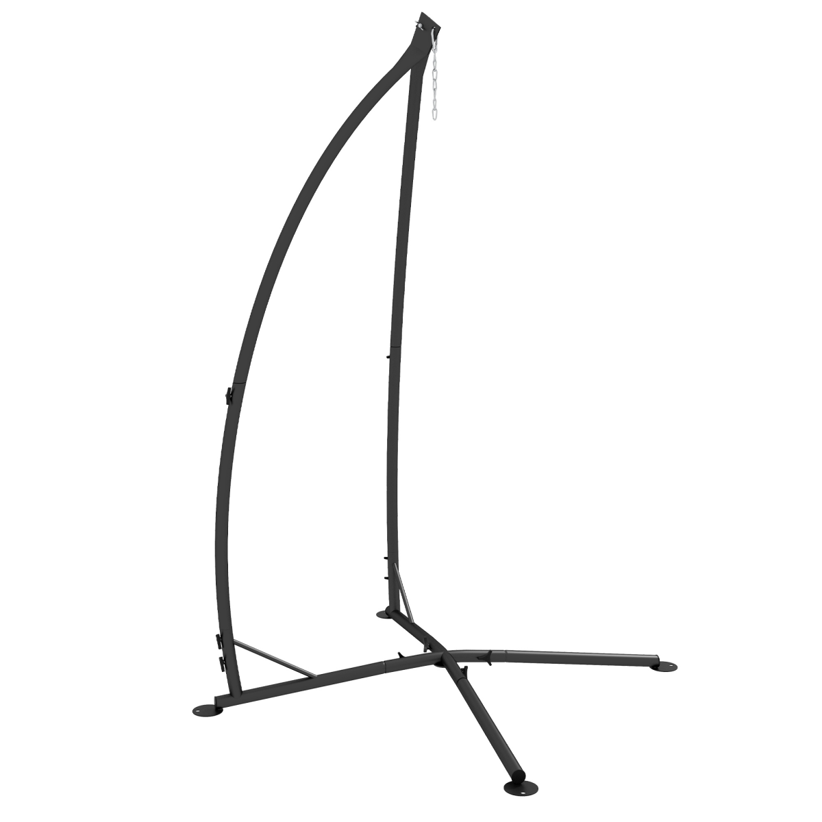 cortex-london-outsunnny-hammock-chair-stand-black-steel-single-connection-point