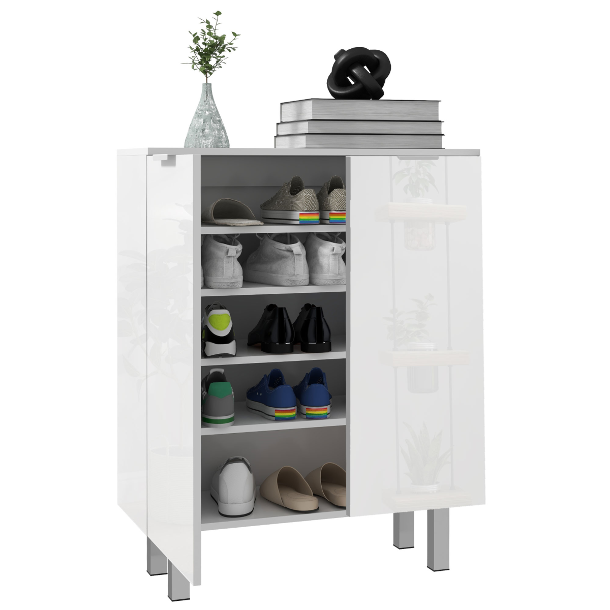 cortex-london-windsor-high-gloss-white-soft-close-shoe-storage-cabinet