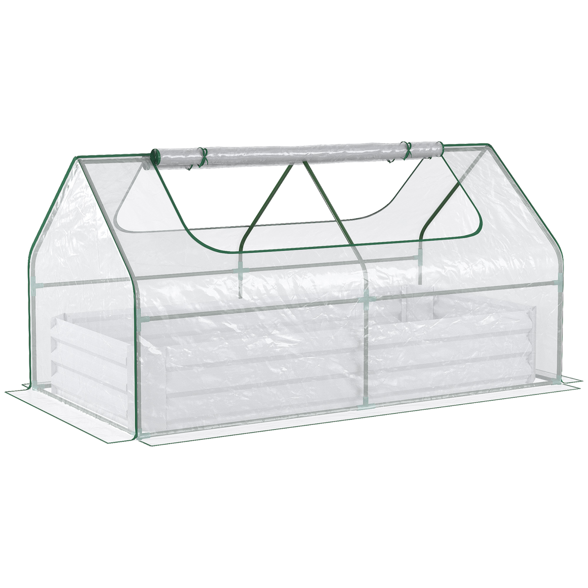 cortex-london-windsor-steel-raised-garden-bed-greenhouse-planter-clear