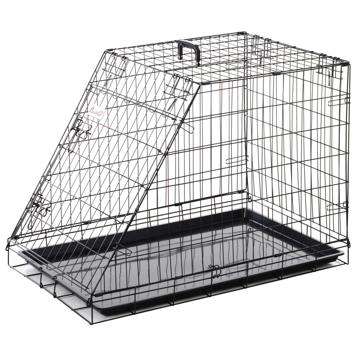 cortex-london-windsor-pawhut-collapsible-trapeze-dog-travel-cage-black