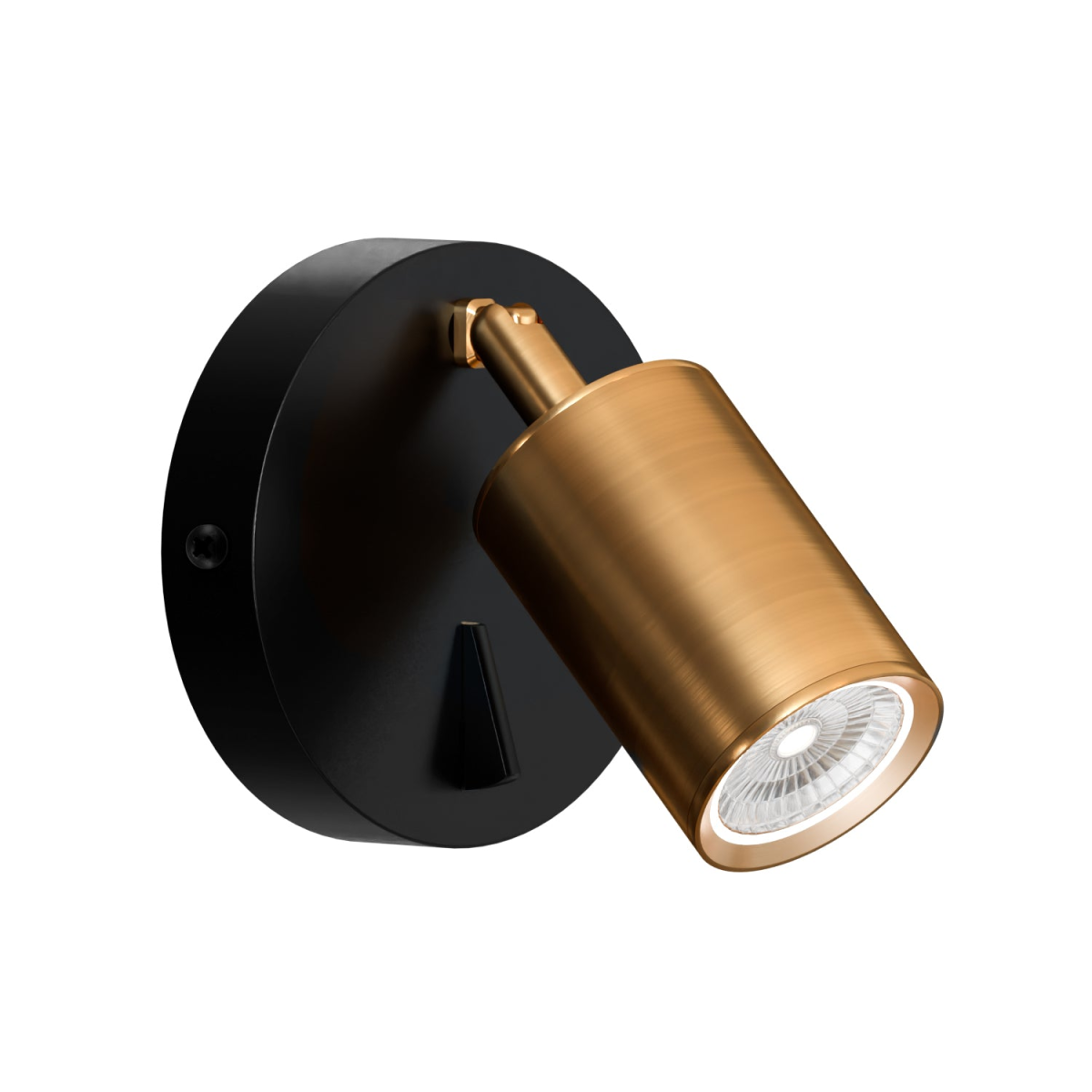 cortex-london-windsor-brass-gu10-rotatable-spotlight-wall-light