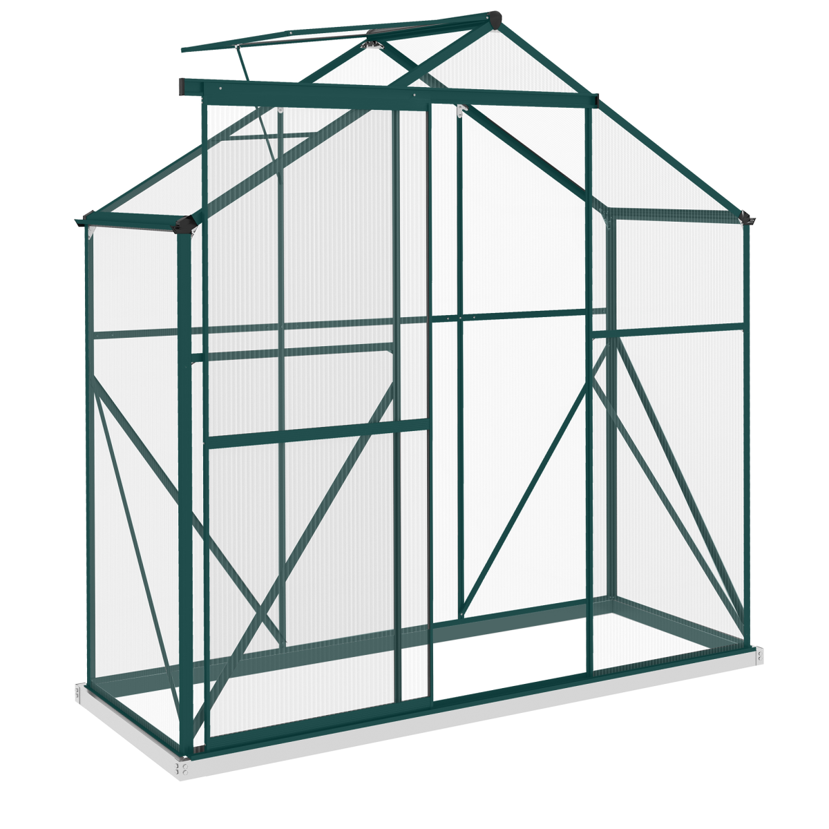 cortex-london-kew-polycarbonate-aluminium-greenhouse-190-x-70-x-200cm-green-clear