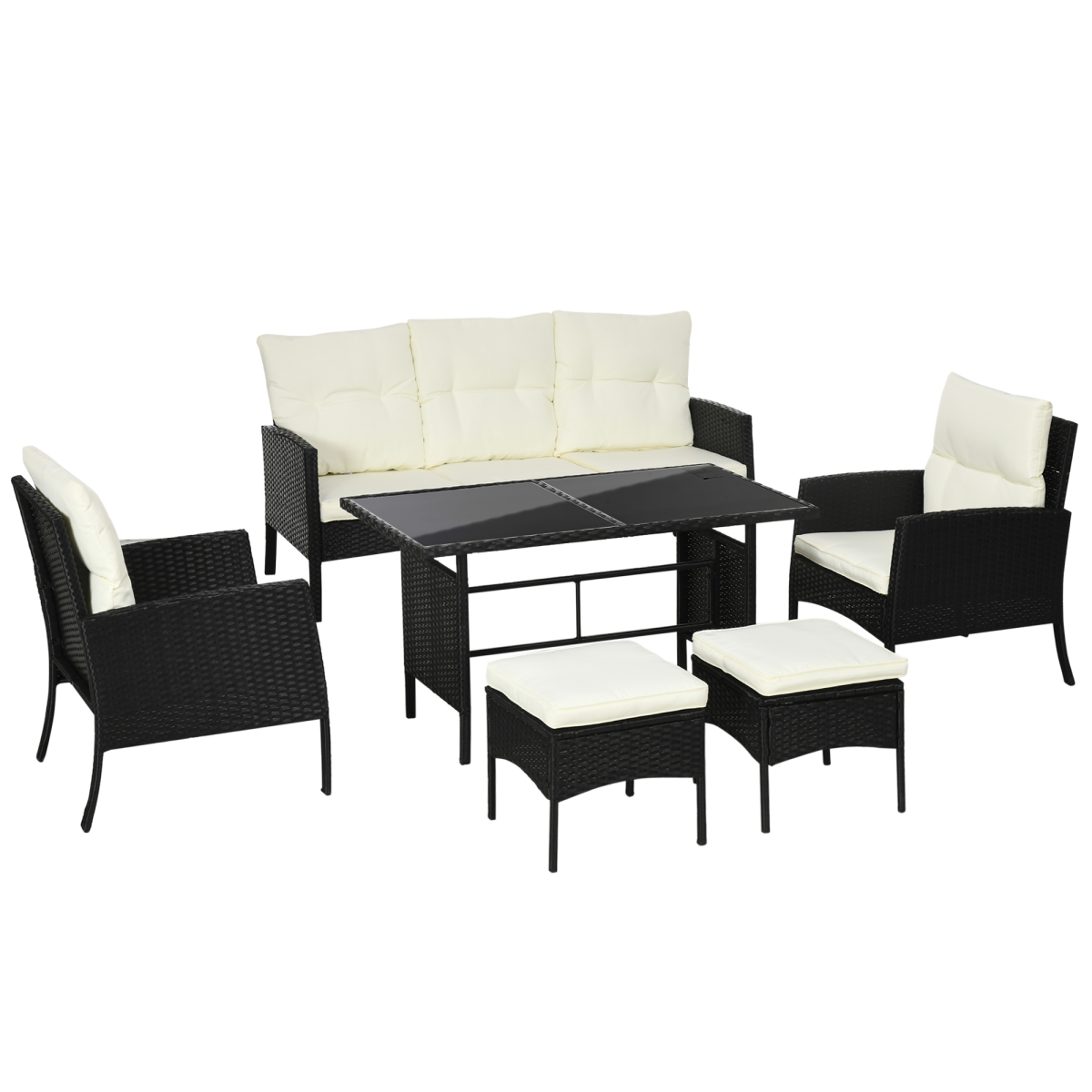 cortex-london-windsor-rattan-garden-sofa-set-three-seater-armchairs-footstools-glass-top-table-white