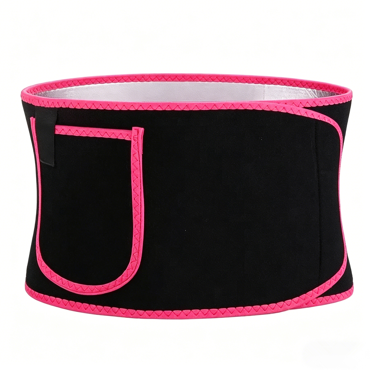 cortex-london-edinburgh-neoprene-waist-trainer-belt-phone-pocket-pink-black-silver
