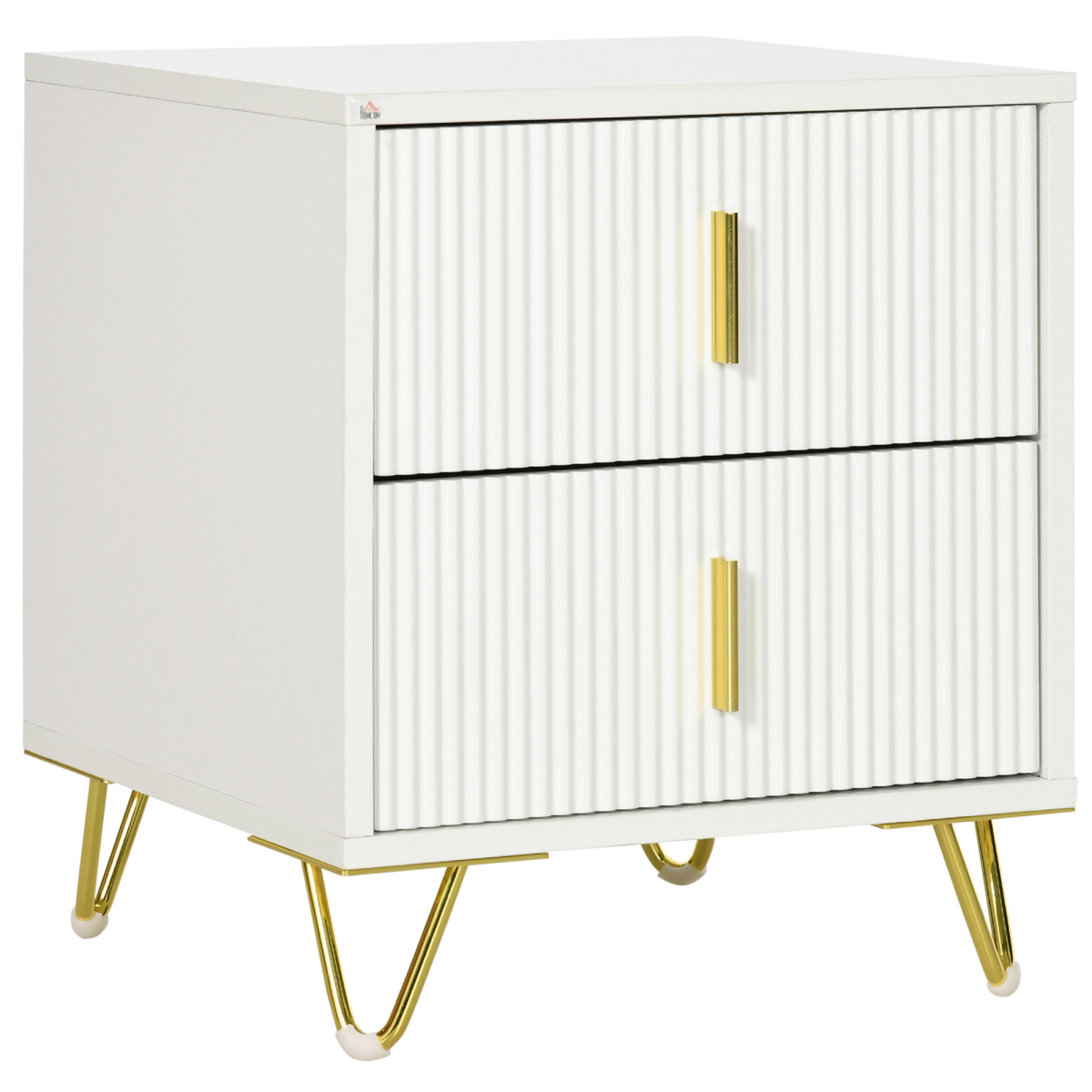 cortex-london-windsor-white-two-drawer-bedside-table-gold-coloured-handles