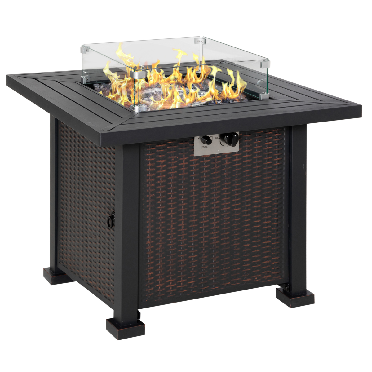 cortex-london-windsor-black-propane-gas-fire-pit-table-glass-beads