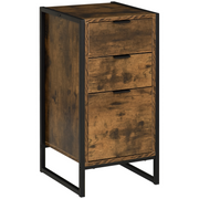cortex-london-camden-industrial-three-drawer-storage-chest-brown-steel-frame