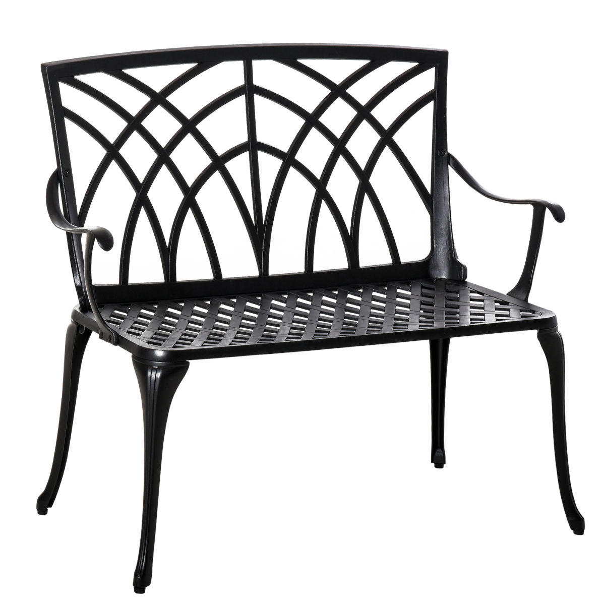 cortex-london-york-cast-aluminium-two-seater-garden-bench-loveseat