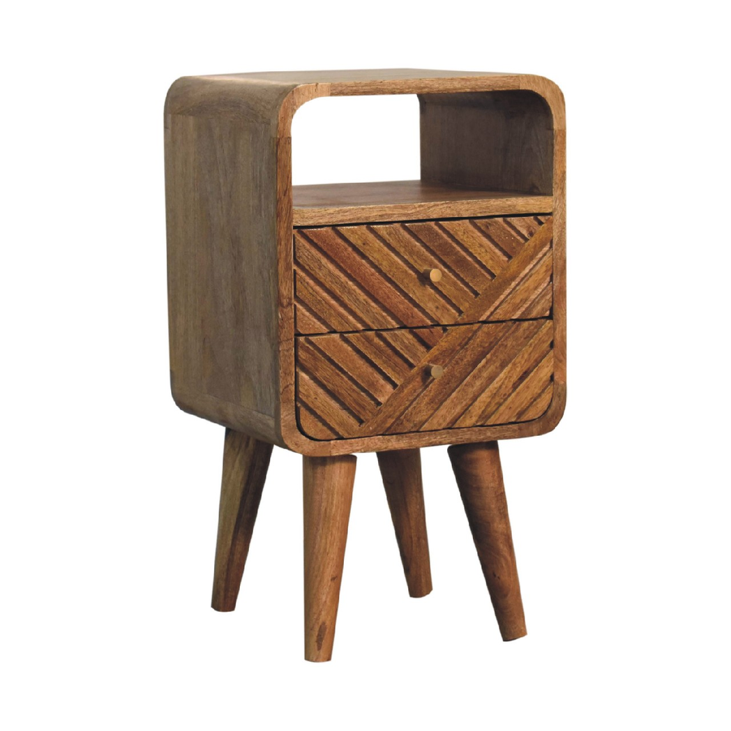 cortex-london-york-mini-lille-curved-solid-wood-bedside-brown-two-drawers-one-open-slot