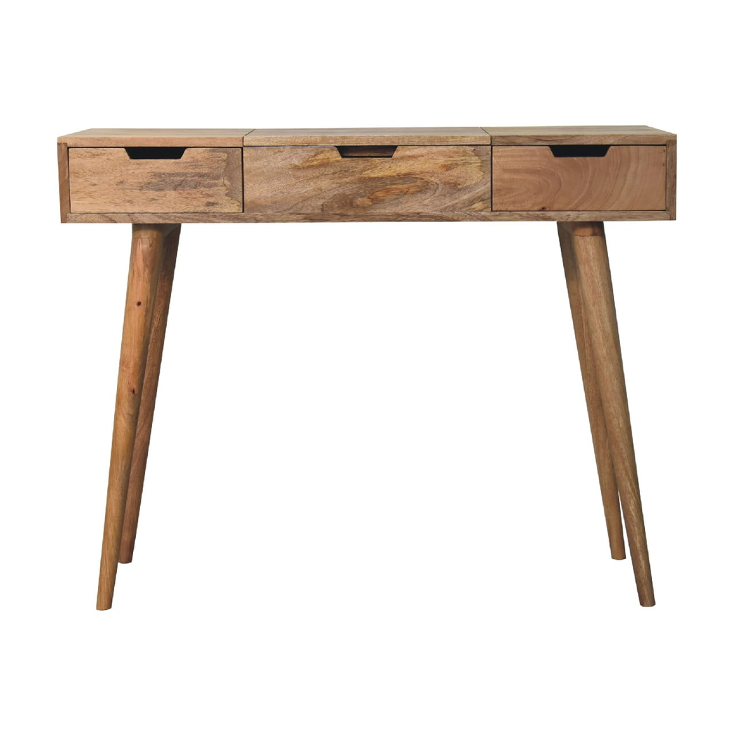 cortex-london-york-oakish-mango-wood-dressing-table-foldable-mirror-beige