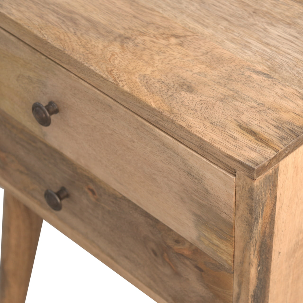 cortex-london-windsor-beige-solid-mango-wood-two-drawer-bedside-table