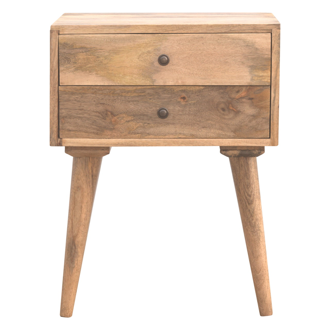 cortex-london-windsor-beige-solid-mango-wood-two-drawer-bedside-table