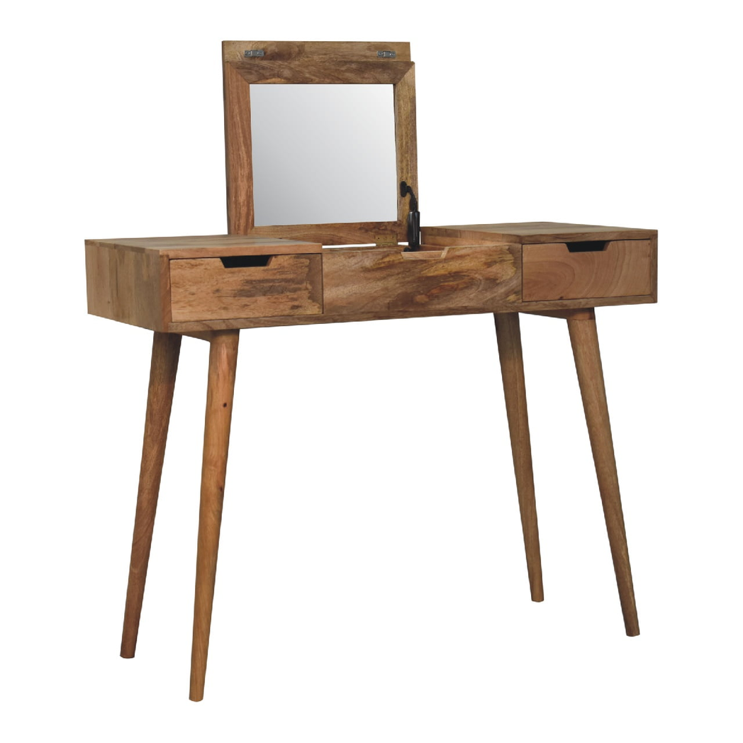 cortex-london-york-oakish-mango-wood-dressing-table-foldable-mirror-beige