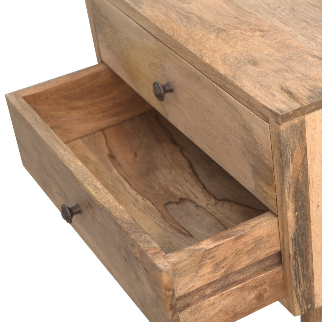 cortex-london-windsor-beige-solid-mango-wood-two-drawer-bedside-table