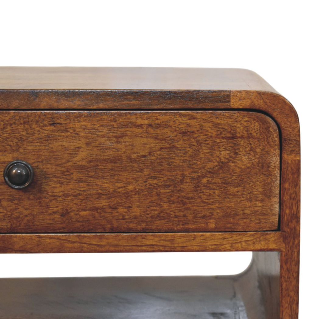 cortex-london-york-chestnut-mango-wood-bedside-table-drawer-open-shelf