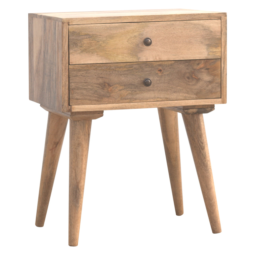 cortex-london-windsor-beige-solid-mango-wood-two-drawer-bedside-table