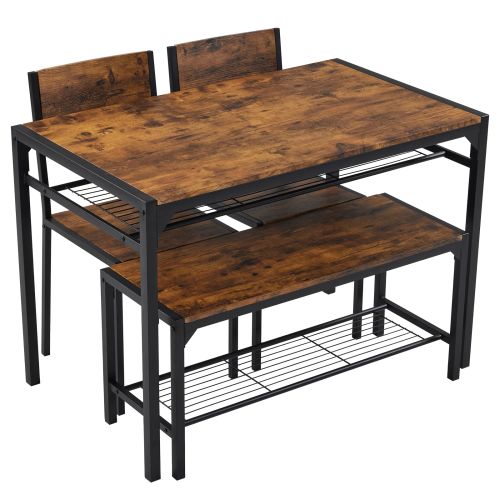 cortex-london-yorkshire-rustic-brown-dining-table-set-for-4-with-two-chairs-and-bench