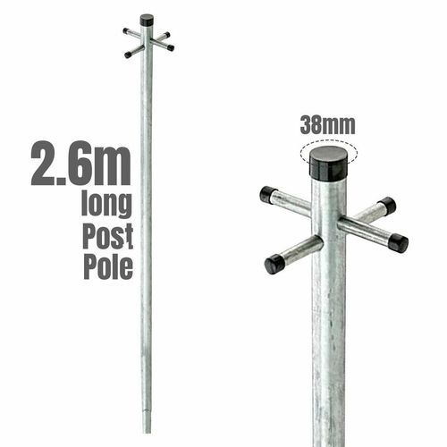 cortex-london-windsor-heavy-duty-galvanised-clothes-pole-outdoor-telescopic-2-piece-2-6m