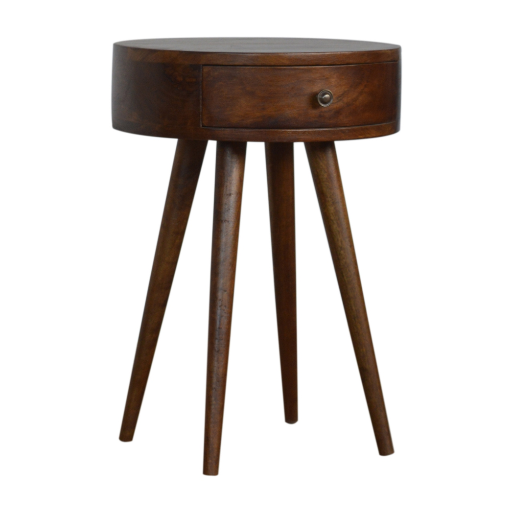 cortex-london-windsor-nordic-chestnut-circular-bedside-solid-mango-wood-one-drawer