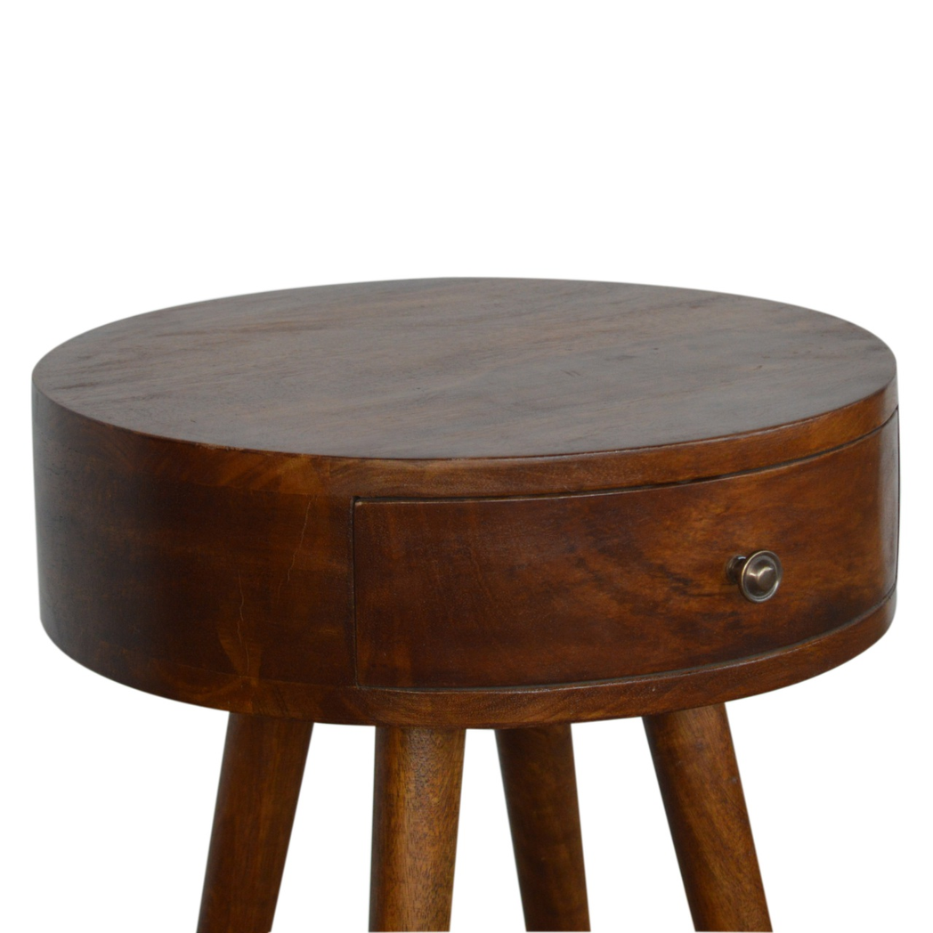 cortex-london-windsor-nordic-chestnut-circular-bedside-solid-mango-wood-one-drawer