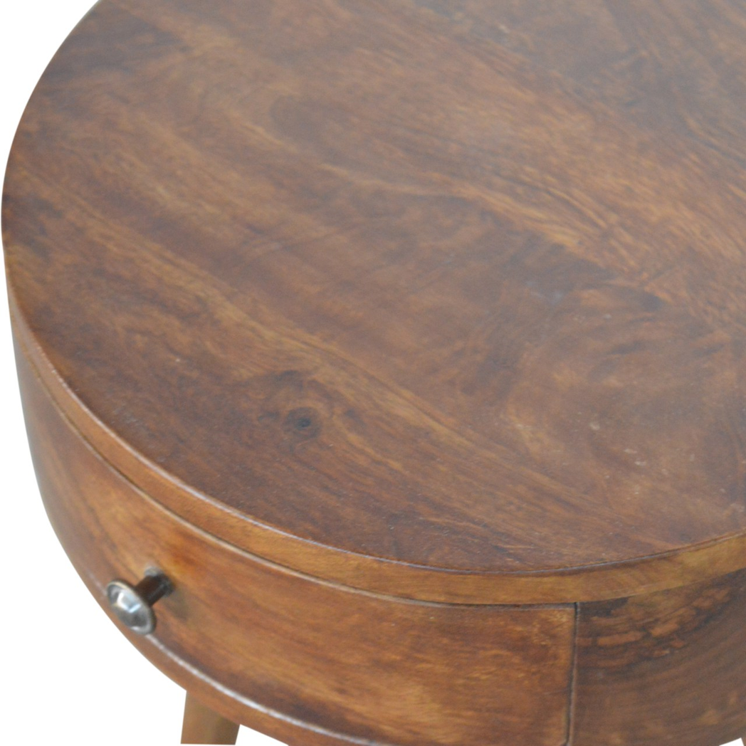 cortex-london-windsor-nordic-chestnut-circular-bedside-solid-mango-wood-one-drawer