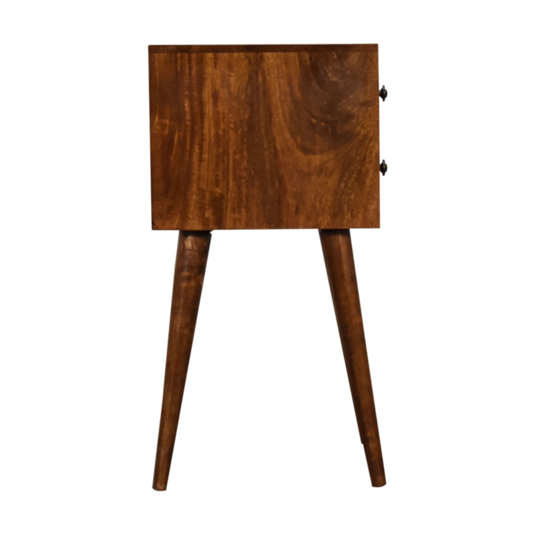 cortex-london-york-chestnut-solid-mango-wood-two-drawer-bedside