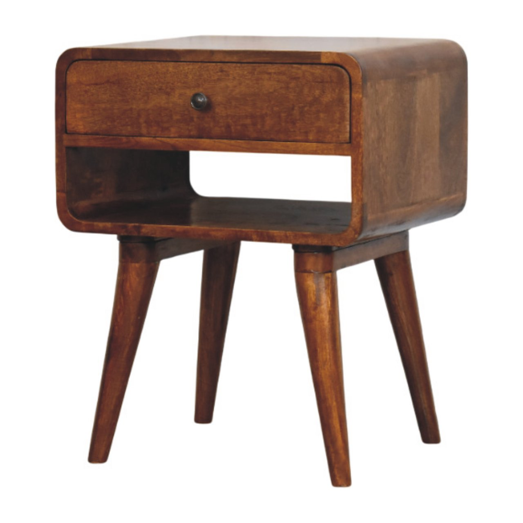 cortex-london-york-chestnut-mango-wood-bedside-table-drawer-open-shelf