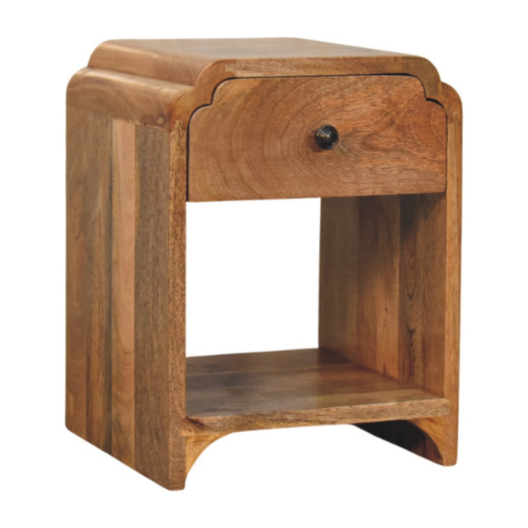 cortex-london-windsor-oakish-mango-wood-bedside-table-drawer-open-shelf