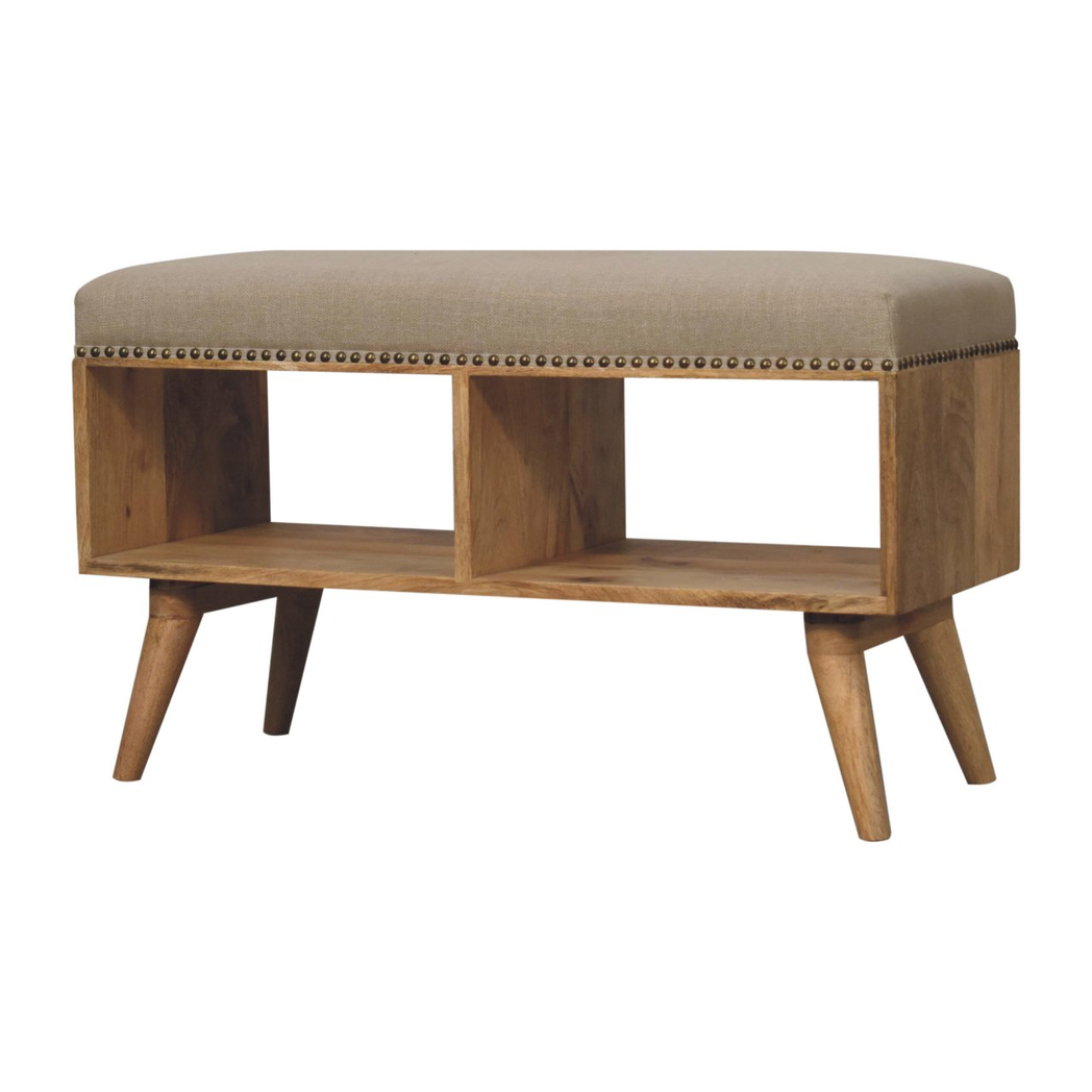 cortex-london-windsor-studded-linen-open-bench-beige-solid-mango-wood