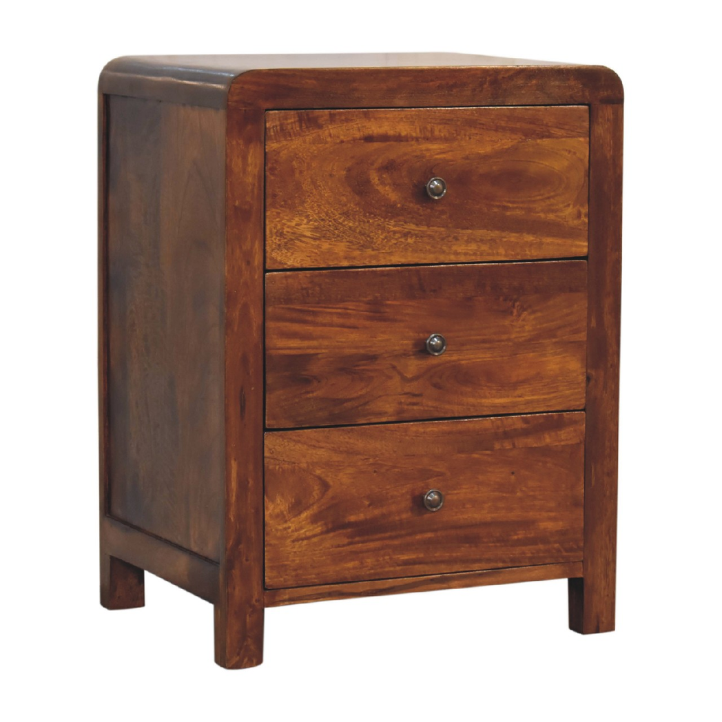 cortex-london-canterbury-aspen-dark-brown-solid-wood-3-drawer-bedside