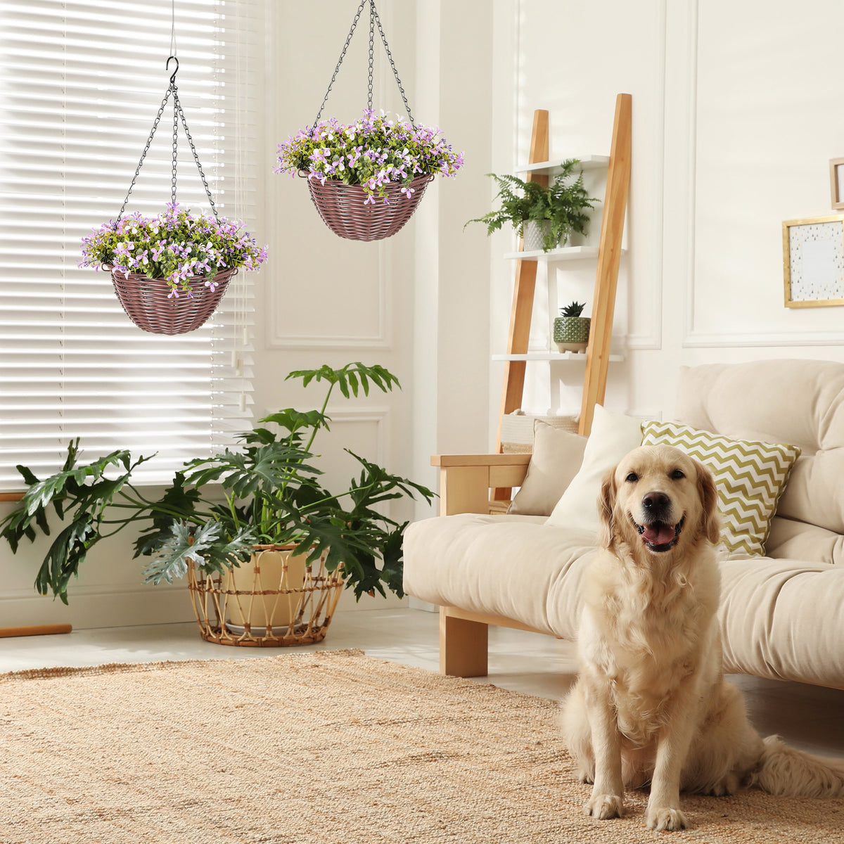 cortex-london-windsor-purple-artificial-flower-baskets-set-of-2